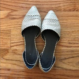 Vince snake skin flats